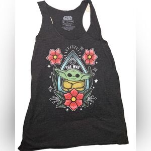 LStar Wars Mandalorian Baby Yoda Grogu The Way Tank - Workout or Sleep Shirt